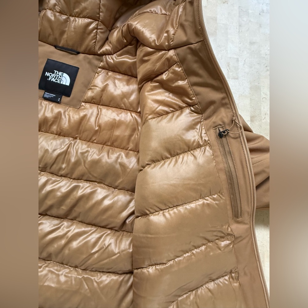 The North Face Mountain Range Down Parka 600 Men's Sz M Utility Brown NWT $400 - Picture 14 of 16